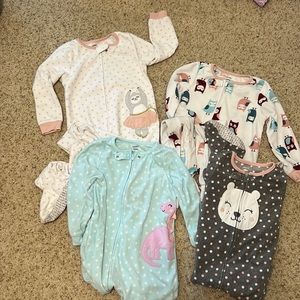 TODDLER Pajamas - Girls LOT 5T